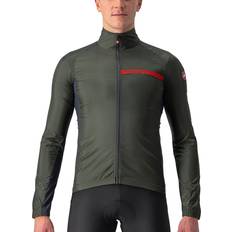 Castelli Oberbekleidung Castelli Squadra Stretch Cycling Jacket, Military Green/Dark Grey