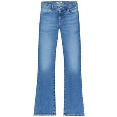Wrangler Damen - L30 - W32 Bekleidung Wrangler Jeans W28B4736Y Blau Bootcut Fit