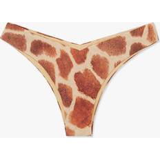Women Bikinis WeWoreWhat Delilah Giraffe Bikini Bottom Sahara