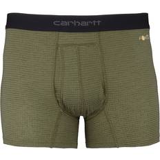 Carhartt Men Men's Underwear Carhartt Base Force Tech Boxer Brief Burnt Olive Grid