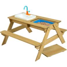 Toys TP Toys Kids Outdoor Activity Table Sand and Water Table with Water and Cover Converts Toddler Craft Table or Kids Picnic Table Outdoor Play in The Backyard for and Girls 2