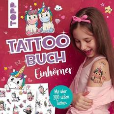 Aufkleber Tattoobuch Einhörner