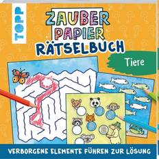 Aufkleber Zauberpapier Rätselbuch Tiere