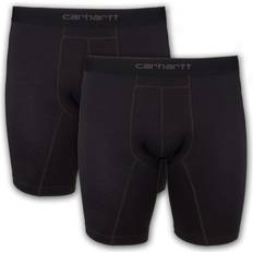 Carhartt Herren Unterhosen Carhartt Herren 20,3 Schrittlänge, Basic Baumwoll-Poly-Boxershorts, 2er-Pack Retroshorts, schwarz