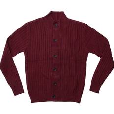 Men - Red Cardigans XRay Stand Collar Cardigan