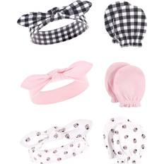 Headbands Children's Clothing Hudson baby cotton headband and scratch mitten 6pc set, lady bug, 0-6 months
