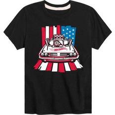 Tops Hot Wheels Boys 8-20 Americana Flag Graphic Tee, Boy's, Small, Black
