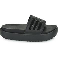 Adidas Adilette Platform Slides - Core Black