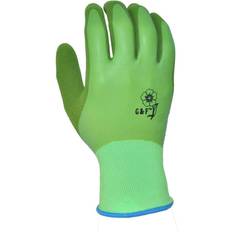 Women's Double Microfoam Latex Coated Gloves, Pairs Green Green