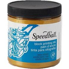 Speedball Water-Soluble Block Printing Ink, 8-Ounce, Gold