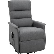 Homcom Power Lift Assist Recliner Grey Armchair 38.8"