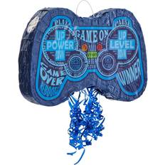 Blue Panda gaming control pull string for gamer birthday decorations 16.5x11x3"