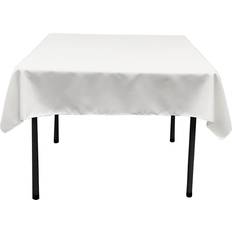 LA Linen Poplin Square Tablecloth White