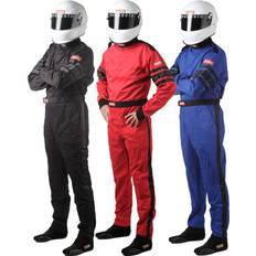 RaceQuip 110004RQP Series 1-Pc Driving Suit SFI 3.2A/1 Black Medium-Tall