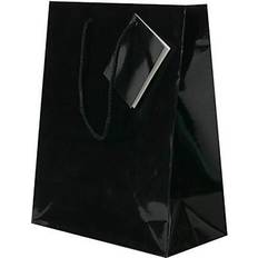 Black Matte Horizontal Gift Bag - X-Large - 17 x 13 x 6 - by Jam Paper