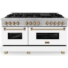 ZLINE Gas Ranges ZLINE RASZ-60 Standing Range Brown, Stainless Steel, White