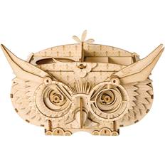 3D-Jigsaw Puzzles Hands Craft 3D Modern Wooden Puzzle: Owl Storage Box