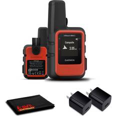 Best Handheld GPS Units Garmin inReach Mini 2 Satellite Communicator Flame Red with Power Adapters