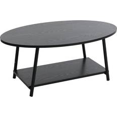 Household Essentials 2-Tier Oval Coffee Table 23.5x39.4"
