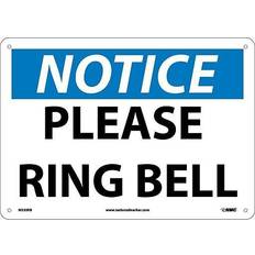 NMC Marker Notice Signs; Please Ring Bell 10X14 Rigid