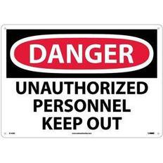 Workplace Signs on sale NMC Sign: Rectangle, "Danger Unauthorized Personnel Keep