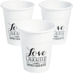 Fun Express Happily ever after plastic tumblers, party supplies, 50 pieces