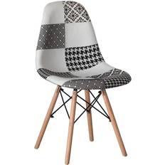 Chairs FABULAXE Modern Fabric Patchwork Parsons