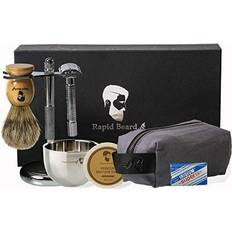 Shaving Sets Shaving kit for men wet shave safety razor with 10 blades, badger