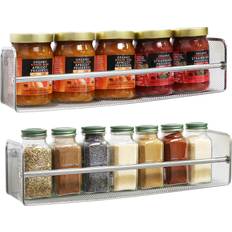 Spice Racks Deco Brothers 2 Pack Mount Single Tier Mesh Spice Rack