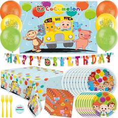 Birthdays Party Supplies Unique CoComelon 1st or 2nd Birthday Theme Party Supplies Kit