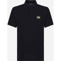 Dolce & Gabbana Herren Poloshirts Dolce & Gabbana Polohemd aus Baumwoll-Piqué blau