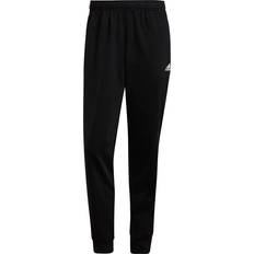 Adidas Men's Essentials Warm-up Tapered 3 Stripes Track Pants - Black/White