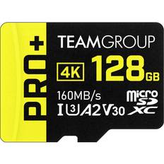 Steam card Team 128gb pro microsdhc uhs-i/u3 class 10 memory card with adapter, speed up t