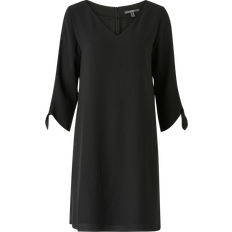 Esprit Laser-Cut Crepe Dress - Black