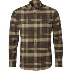 Herre - XL Skjorter Chevalier Heron Flannel Shirt Men Soil Brown Checked