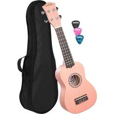 Cascha HH 3968 Soprano Ukulele Pink Set HN217245