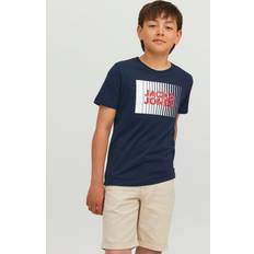 Overdeler Jack & Jones Boy's Logo T-shirt - Blue/Navy Blazer