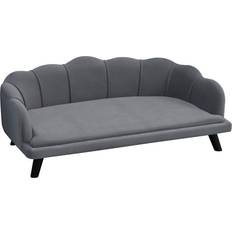 Haustiere Pawhut Hundesofa Rückenlehne 98,5B 60,5T Haustiersofa Hundebett Hundematte Hundesofa Tierbett Tiersofa