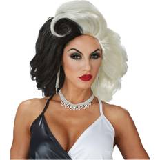 Perücken California Costumes Cruel Diva Wig Women Black/White