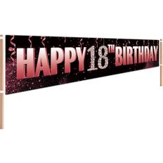 Party Decorations Large happy 18th birthday yard sign banner 18 years old birthday sign 18th bi