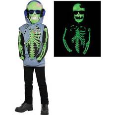 Amscan Zombie Gamer Skull Skeleton Suit Child Costume