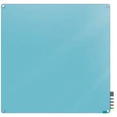 Blue Presentation Boards Harmony Glass Whiteboard Radius Corners