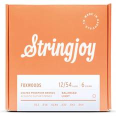 Stringjoy Foxwoods Light Gauge 12-54 Coated Phosphor Bronze Acoustic Guitar Strings