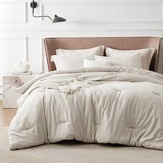 Bedsure Soft Bedding for All Bedspread Beige (259.1x228.6)