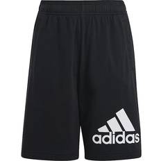 Adidas Essentials Big Logo Cotton Shorts - Black/White