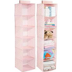 mDesign Soft Fabric Over Closet Rod Dot