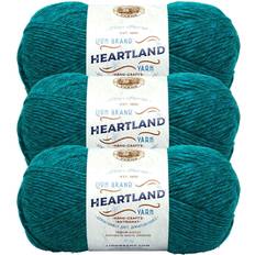 Lion Brand Yarn Hue + Me Harbor Bulky Acrylic, Wool Blue Yarn 3 Pack