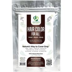Semi-Permanent Hair Dyes King Discovery Naturals Mahogany Darkest Brown Natural Henna Hair Color & Chemical-Free Dye for