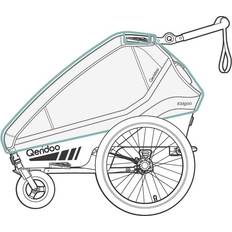 Kinderwagenschutz Qeridoo Fahrradanhänger Zubehör Regenschutz Kidgoo