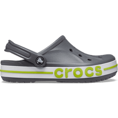 Damen Pantoletten Crocs Bayaband Clog - Slate Grey/Lime Punch